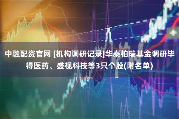 中融配资官网 [机构调研记录]华泰柏瑞基金调研毕得医药、盛视科技等3只个股(附名单)